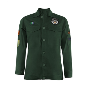 Green Military shirt jacket